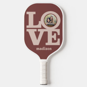 PALAS DE PICKLEBALL AMOR CON SUS 2 FOTOS Y SU NOMBRE