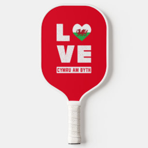 Palas De Pickleball Amor Cymru Am por la bandera de Gales Raíces gales