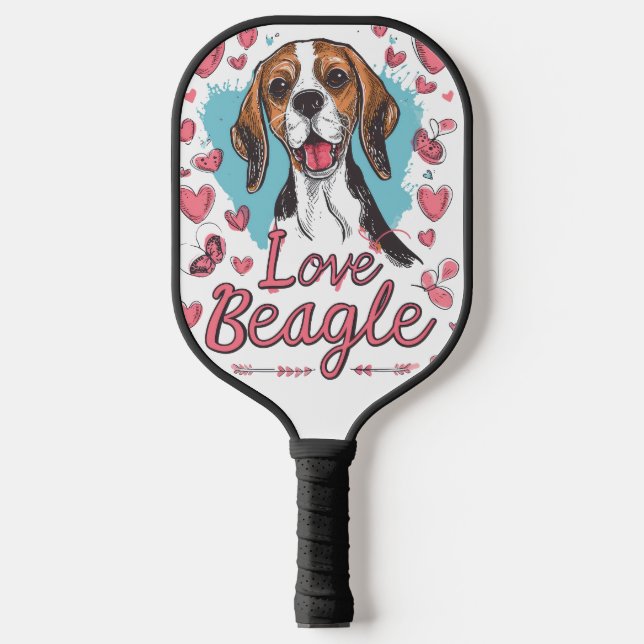 Palas De Pickleball Amor de Beagle (Anverso)