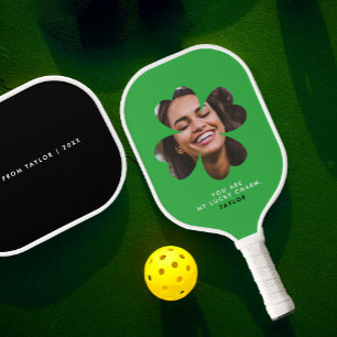 Palas De Pickleball Amuleto de Amor Simple Moderno Trébol de Cuatro Ho