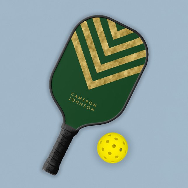 Palas De Pickleball Añadir nombre verde y falso protector de oro (Subido por el creador)