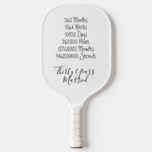 Palas De Pickleball Aniversario de treinta años Bodas de perla juego d