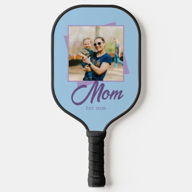 Palas De Pickleball Año de establecimiento de mamá con foto (Anverso)