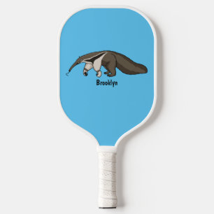 Palas De Pickleball Anteater feliz personalizado ilustracion