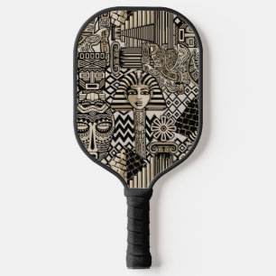 Palas De Pickleball Antiguos Símbolos Históricos Estilo Tatuaje