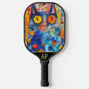 Palas De Pickleball *~* AP68 Brillante Gato vibrante colorido 1