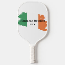 Palas De Pickleball Apellido irlandés Personalizado Bandera Colores Re