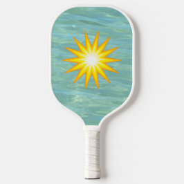 Palas De Pickleball Aqua Ocean Starburst Coastal Vibes