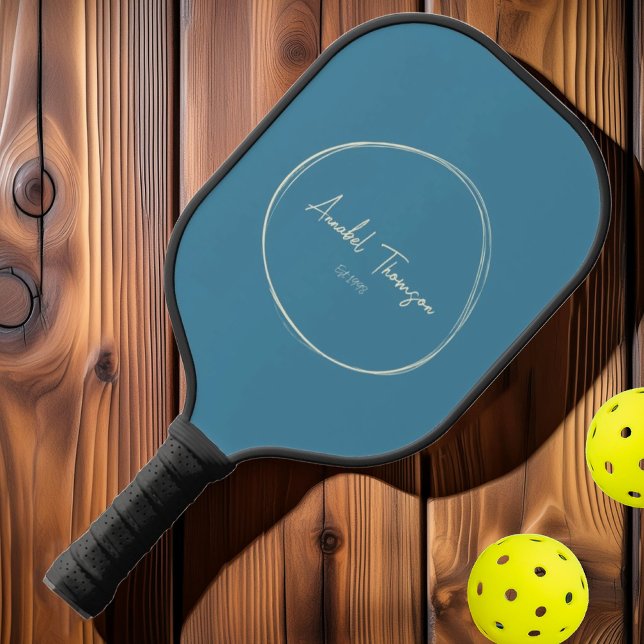 Palas De Pickleball Aqua profunda moderna de mediados del siglo | Nomb (Subido por el creador)