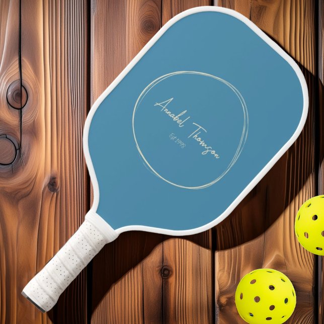 Palas De Pickleball Aqua Splash Moderno De Mediados Del Siglo | Nombre (Subido por el creador)