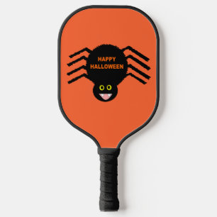 Palas De Pickleball Araña negra de Halloween
