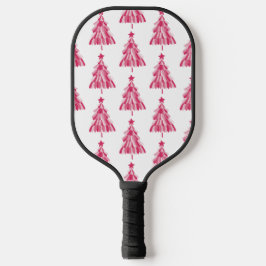 Palas De Pickleball Árbol de vacaciones de Navidades rosados
