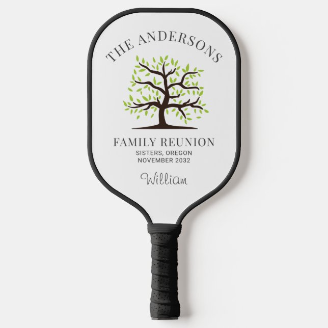 Palas De Pickleball Árbol genealógico personalizado para la reunión fa (Anverso)