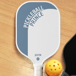 Palas De Pickleball Arco geométrico azul turbulento le gana a los prín
