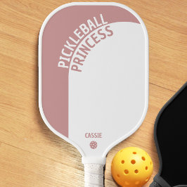 Palas De Pickleball Arco geométrico Rosa polvoriento Princesa de Hielo