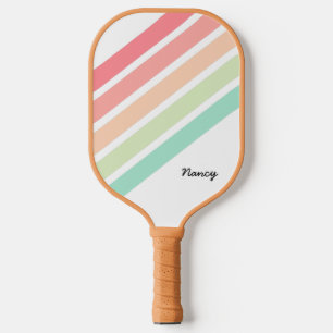 Palas De Pickleball Arco Iris Nombre Personalizado Personalizado Remol
