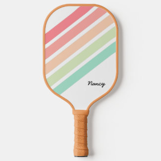 Palas De Pickleball Arco Iris Nombre Personalizado Personalizado Remol