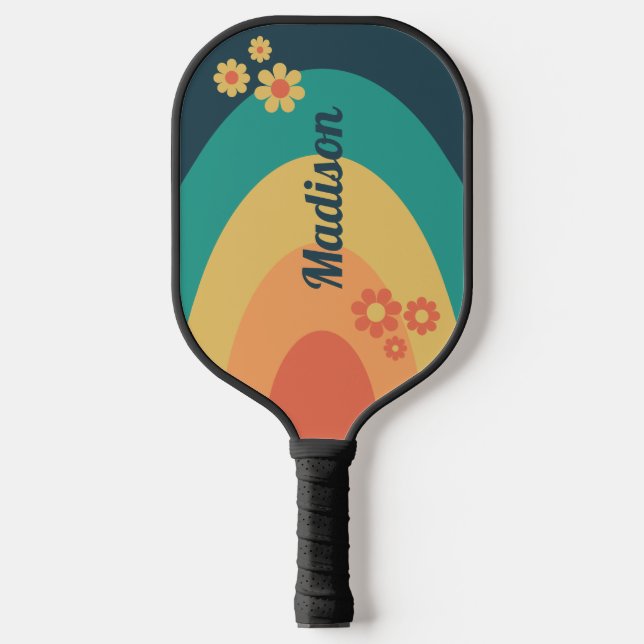 Palas De Pickleball Arco personalizado moderno retro (Anverso)