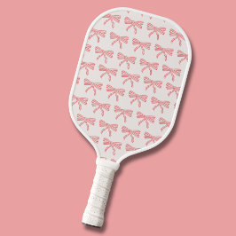 Palas De Pickleball arco rayado rosado de bonito