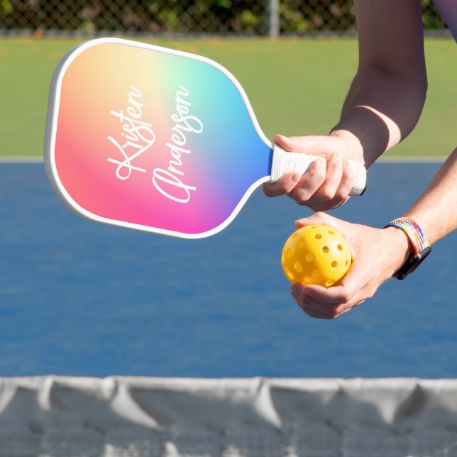 Palas De Pickleball Arcoiris con guión moderno (in situ)