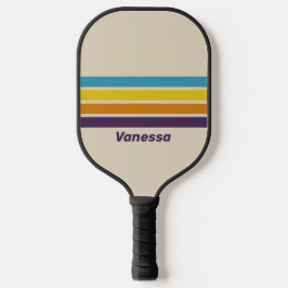 Palas De Pickleball Arcoíris de Polvo de Ciruela a través de Franjas c