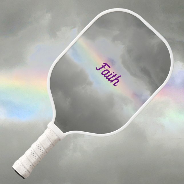 Palas De Pickleball Arcoiris en cielo fotográfico de nubes de tormenta (Subido por el creador)