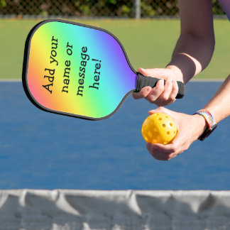Palas De Pickleball Arcoíris Personalizado