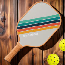 Arcoíris Retro con Nombre a Rayas del Océano