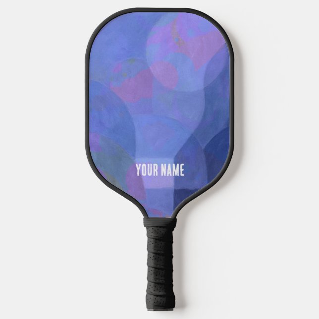 Palas De Pickleball Arcos Medianoche - Geometría abstracta índigo (Anverso)