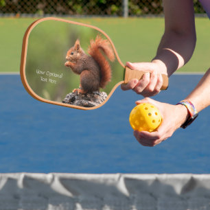 Palas De Pickleball ardilla de texto personalizado