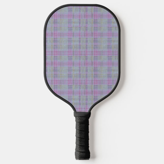 Palas De Pickleball Armonía de Cuadros de Lavanda (Anverso)