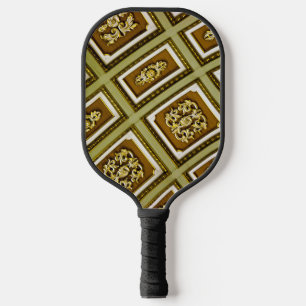 Palas De Pickleball Arquitectura marrón y verde