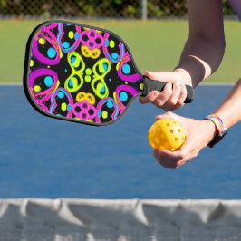 Palas De Pickleball arte abstracto brillante