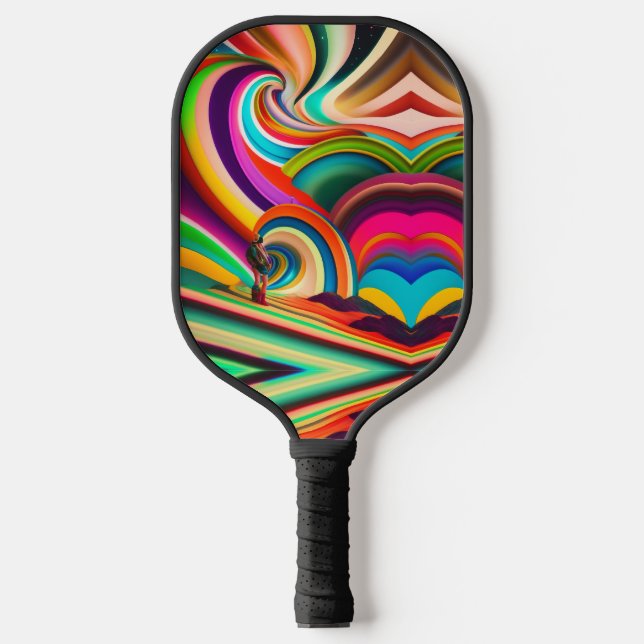 Palas De Pickleball Arte abstracto de Bonnaroo (Anverso)
