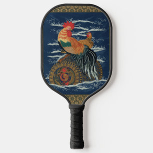 Palas De Pickleball Arte Antiguo de Gallo Gallina Dragón Japonés