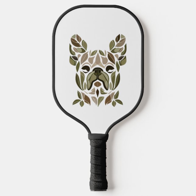 Palas De Pickleball Arte Bulldog francés (Anverso)