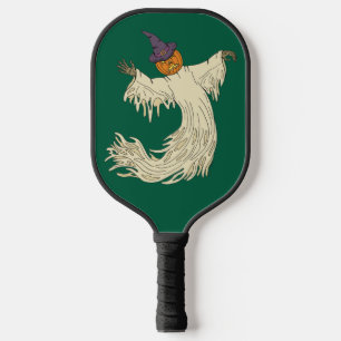 Palas De Pickleball Arte de Halloween del Fantasma con Cabeza de Calab