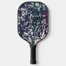 Palas De Pickleball Arte de mármol morado, verde, rosa