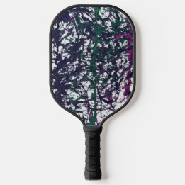 Palas De Pickleball Arte de mármol rosa, verde y morado