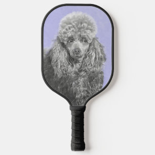 Palas De Pickleball Arte de perro azul grisáceo de juguete en miniatur