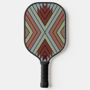Palas De Pickleball Arte estilizado con patrones del suroeste indio am
