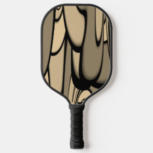 Palas De Pickleball Arte moderno derritiendo tonos marrones