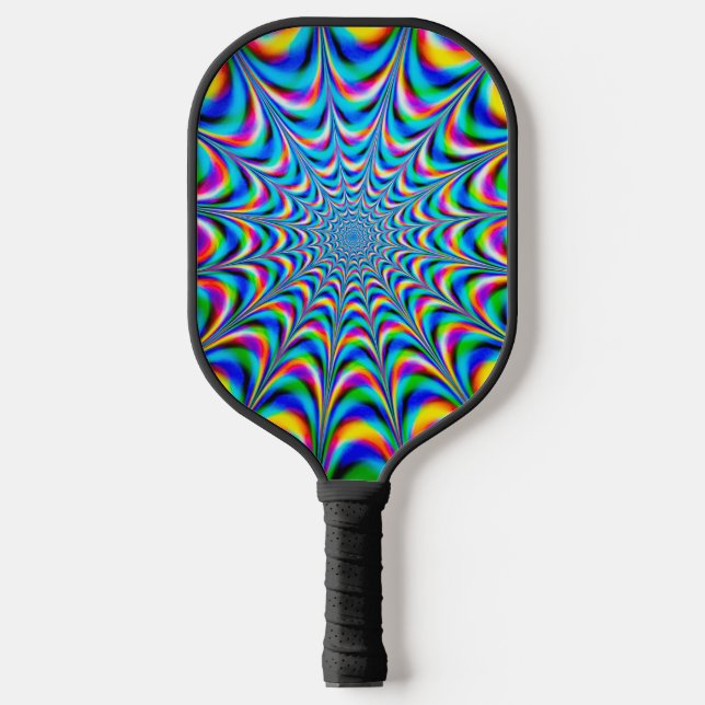 Palas De Pickleball Arte psicodélico retro (Anverso)