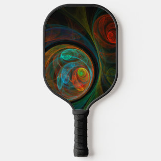 Palas De Pickleball Arte resumido azul de renacimiento