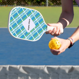 Palas De Pickleball Aruba Bandera Arubana Personalizada en Baldosas 