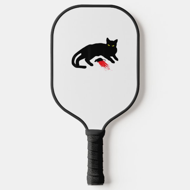 Palas De Pickleball Asesino de gato negro instantáneo Gótico de Punk d (Anverso)