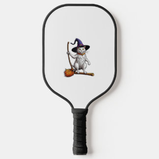 Palas De Pickleball Asistente para gatos Halloween Bruja Mystical Cat 