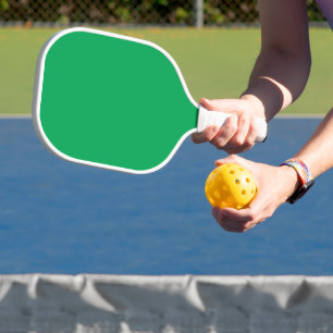 Palas De Pickleball Asombroso fondo verde con diseño de borde blanco