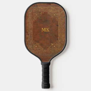 Palas De Pickleball Aspecto de cuero antiguo (personalizable)