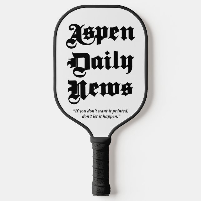 Palas De Pickleball Aspen Daily News Paddle Board (Anverso)